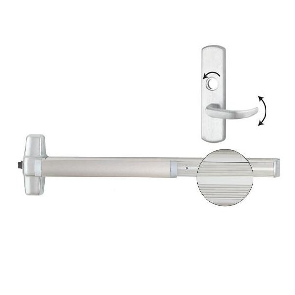 VonDuprin: Rim Exit Device, with Classroom Lever Trim, Aluminum